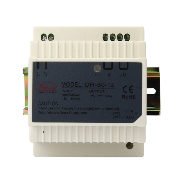 DR-60-12 60W 12VDC 5A Din Rail Power Supple pro Industrial Automation