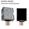 24VDC to 48VDC 3A to 42A Non-isolated Waterproof Step-up DC-DC Converter For Golf Car