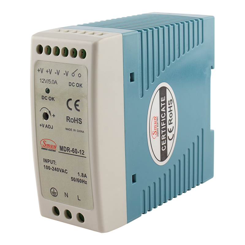 MDR Series 10W to 100W Single Output Thin Din Rail Industrial Power Supply
