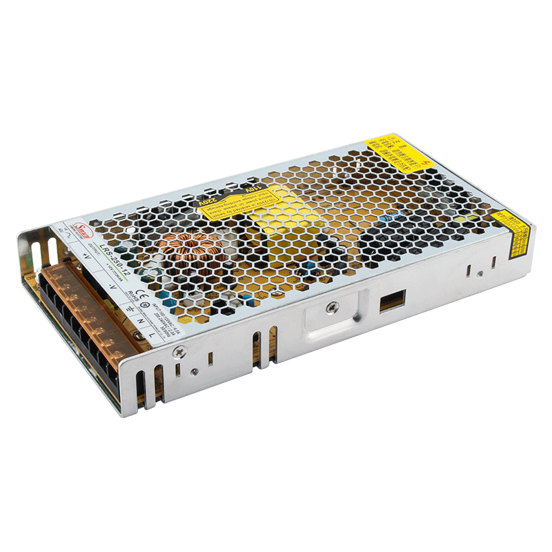 LRS-250-12 12VDC 20А нимгэн LED драйвер IP20 металл хайрцагны тэжээлийн хангамж