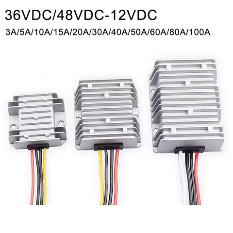 36V/48V to 12V 3A to 100A Step Down Buck DC DC Power Supply Converter for Electric Vehicle