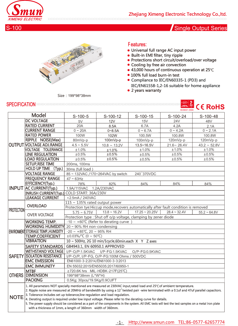 S-100 SPEC-1