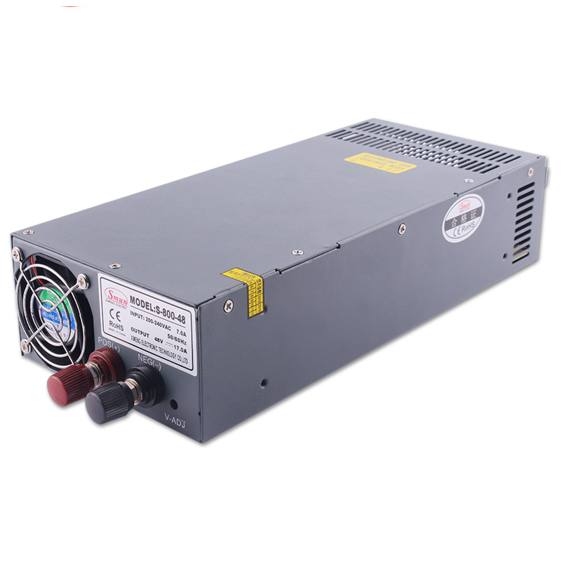 S-1200 1200W พาวเวอร์ซัพพลายเดี่ยวแบบปิดพร้อมพัดลม DC