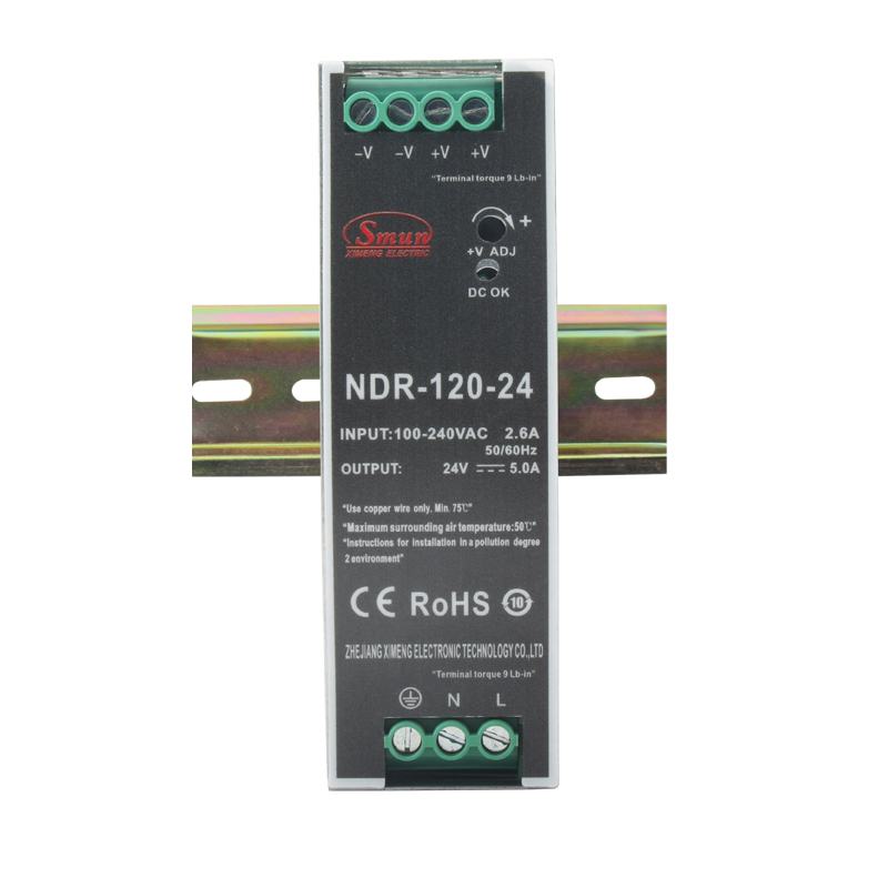 NDR-120 120W Din Rail Strømforsyning