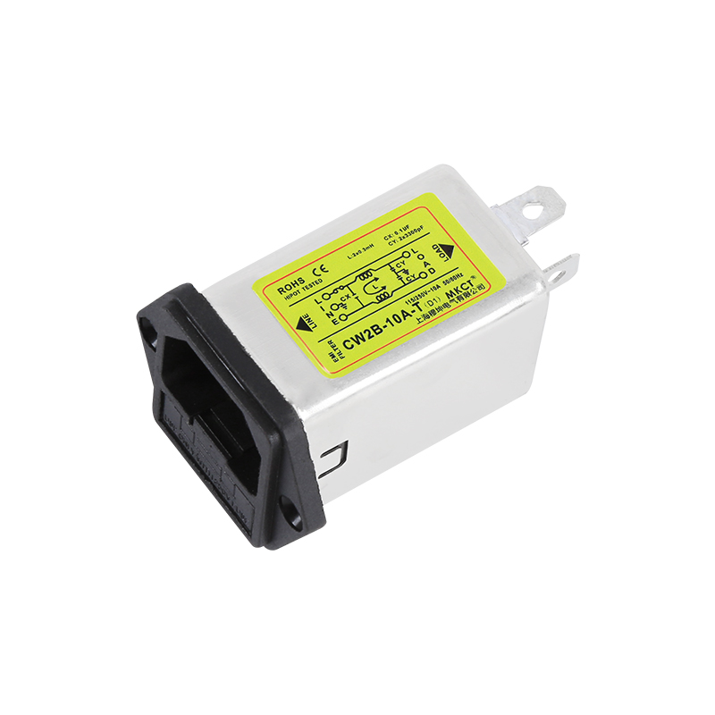 IEC-inlet CW2B-1A/3A/6A/10A-T EMI Power Filter with Optional Fuse and Switch 