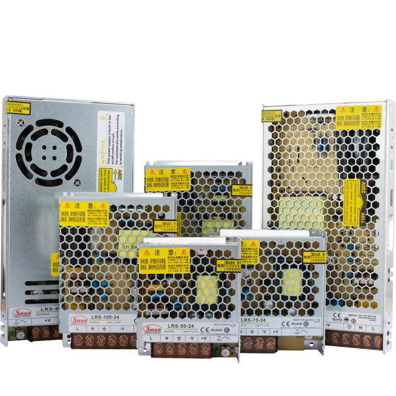LRS Series 35W/50W/60W/75W/100W/120W/150W/200W/250W/350W/400W/500W/600W Enclosed Switching Power Supply 