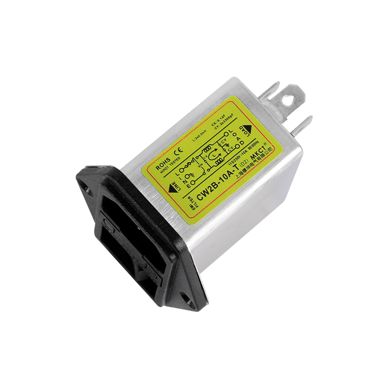 IEC-inlet CW2B-1A/3A/6A/10A-T EMI Power Filter with Optional Fuse and Switch 