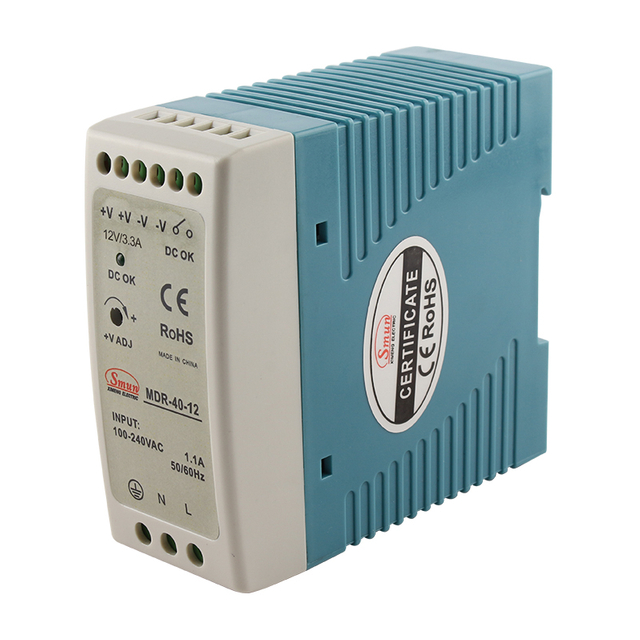 MDR Series 10W to 100W Single Output Thin Din Rail Industrial Power Supply