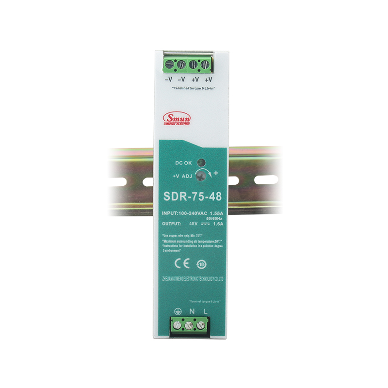 SDR-75 75W Manipis na Din Rail Power Supply