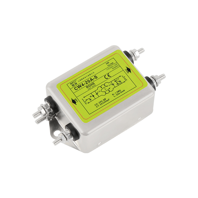 Bolt Connection Single-Phase AC 220V EMI Purification CW4-3A/6A/10A/20A/30A/40A-S Power Filter