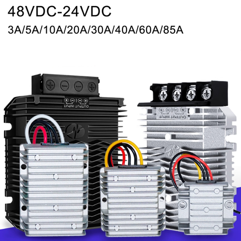 48V to 24V 3A to 85A Step Down DC/DC Converter IP68 Waterproof Power Supply For Solar System