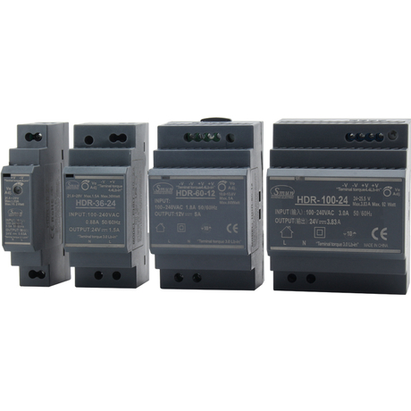HDR Series 15W to 150W 5V/12V/15V/24V/48VDC Output Ultra Slim Din Rail Switching Power Supply SMPS