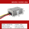 60V to 12V 5A 10A 15A 20A Non-isolated Waterproof DC-DC Converter Step Down Driver