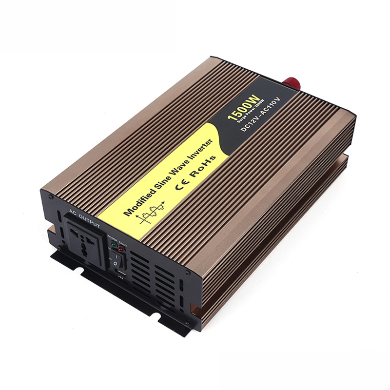1500W DC12V/24V/48V bis 110VAC/220VAC modifizierter Auto-USB-Wechselrichter