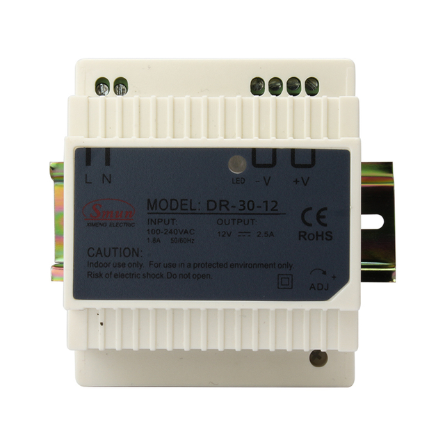 DR-30-12 30W 12VDC Din Rail Type Switching Power Supple