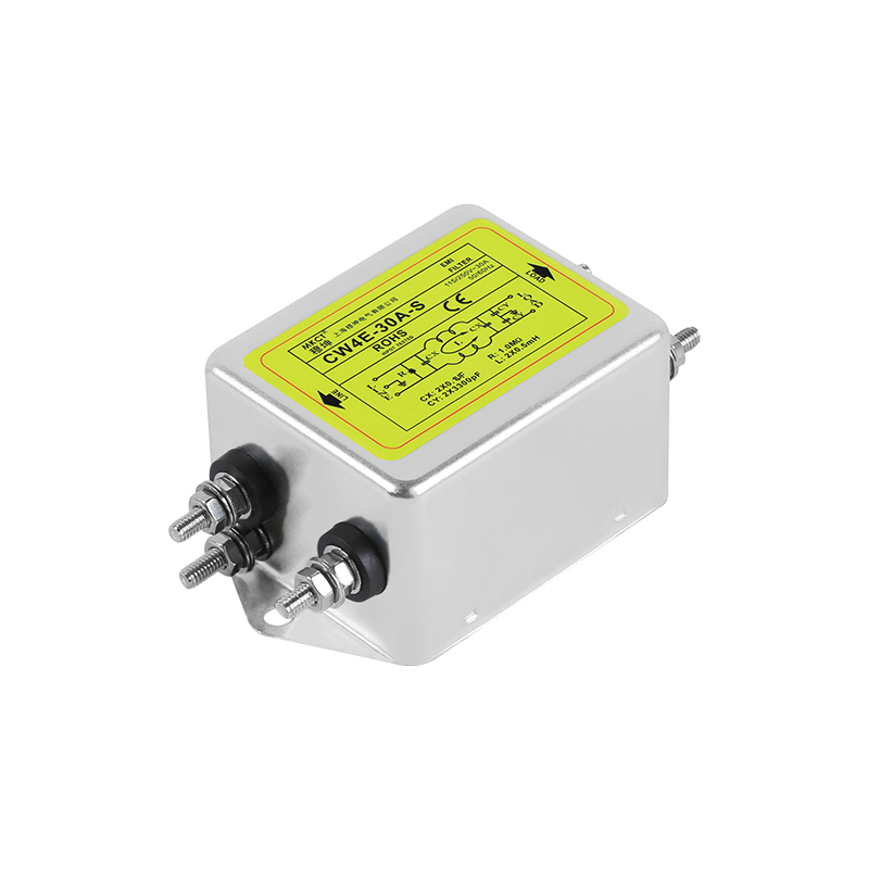 Bolt Connection Single-Phase AC 220V EMI Purification CW4-3A/6A/10A/20A/30A/40A-S Power Filter