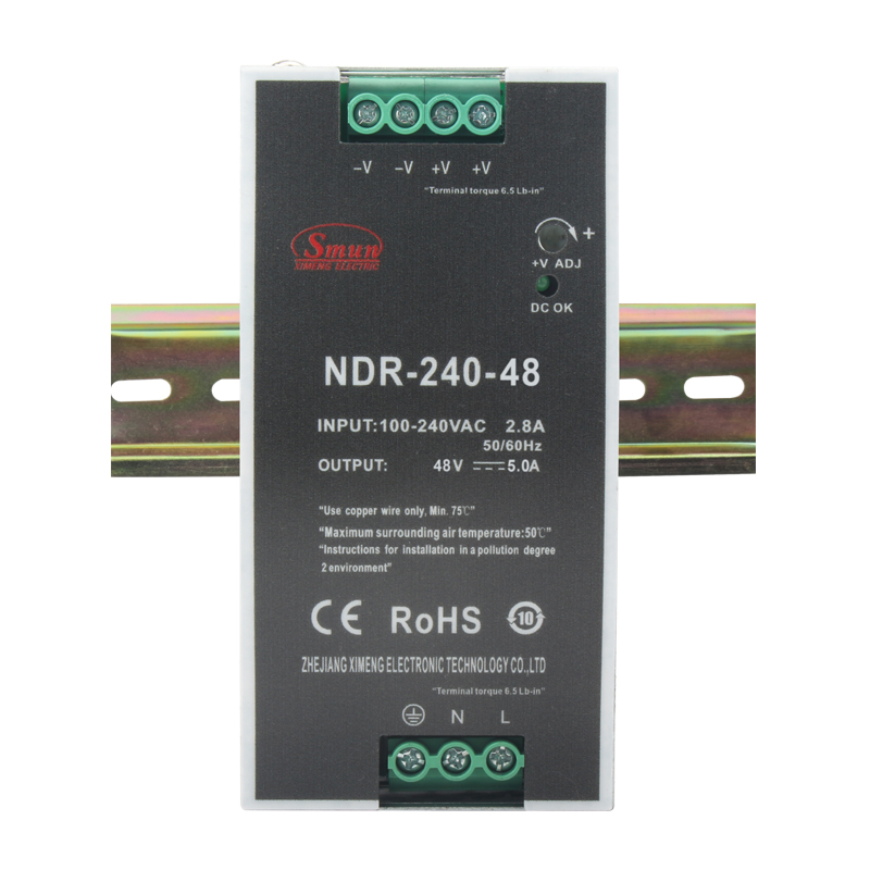 NDR-240 240W Din Rail Strømforsyning