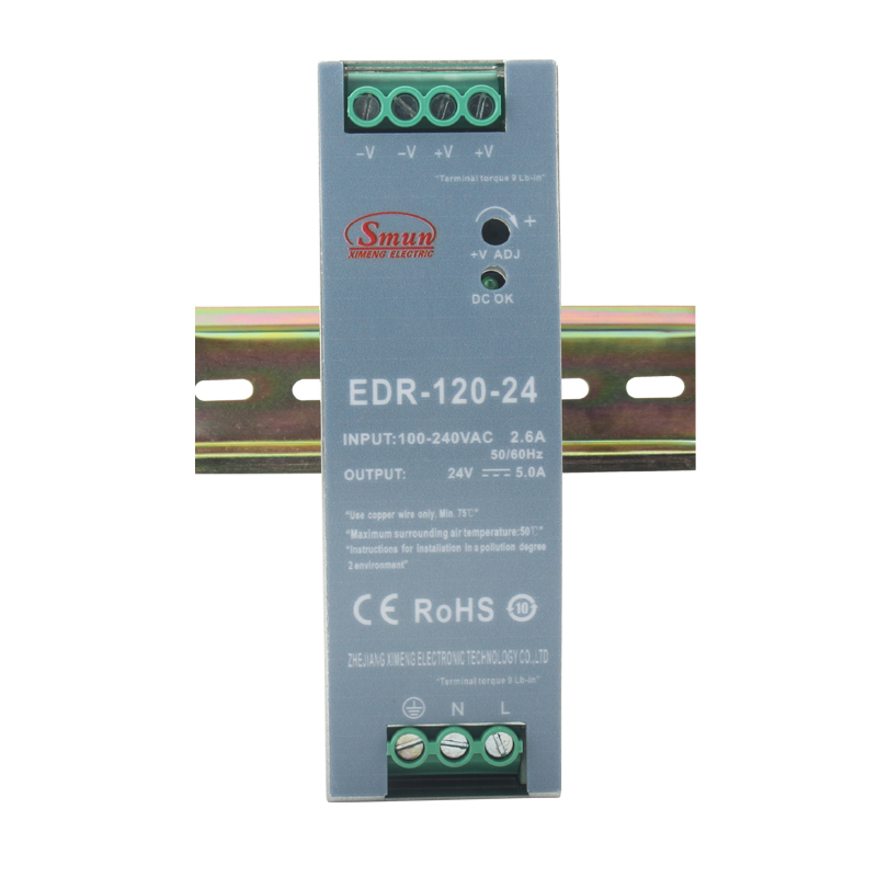 EDR-120 120W Din Rail Strømforsyning