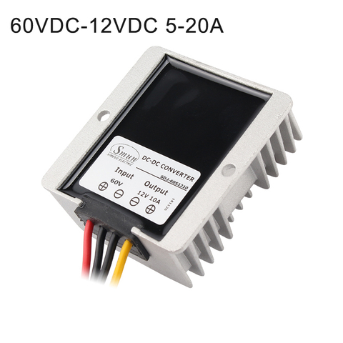 60V to 12V 5A 10A 15A 20A Non-isolated Waterproof DC-DC Converter Step Down Driver