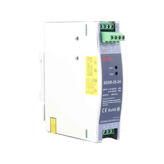 XDDR-20/DRDN-20 12V/24V/48V 20A Din Rail Type Redundancy Module Support 1+1 and N+1 Redundancy System