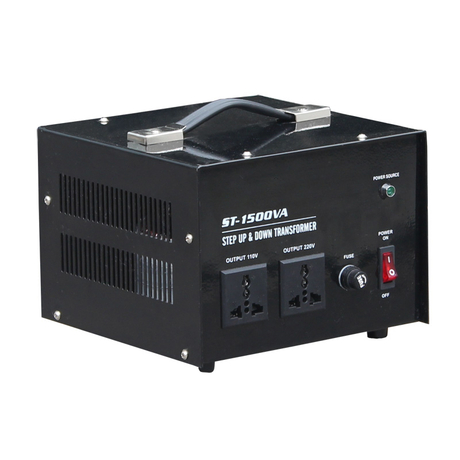 1500VA 220V to 110V Step Down Aluminum Transformer