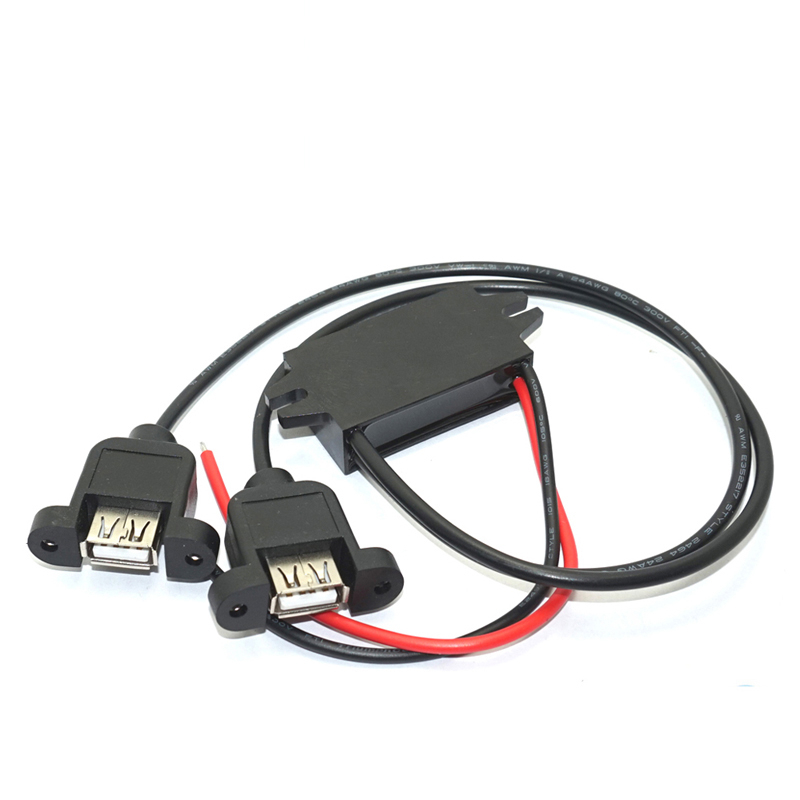 12V/24VDC – 5VDC 3A nem szigetelt DC-DC átalakító dupla USB-vel