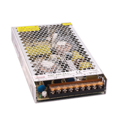 200W High-Efficiency PFC Power Supply with Multi-Voltage Outputs (RSP-200 Series) – Telecom, Industrial, and Medical Applications