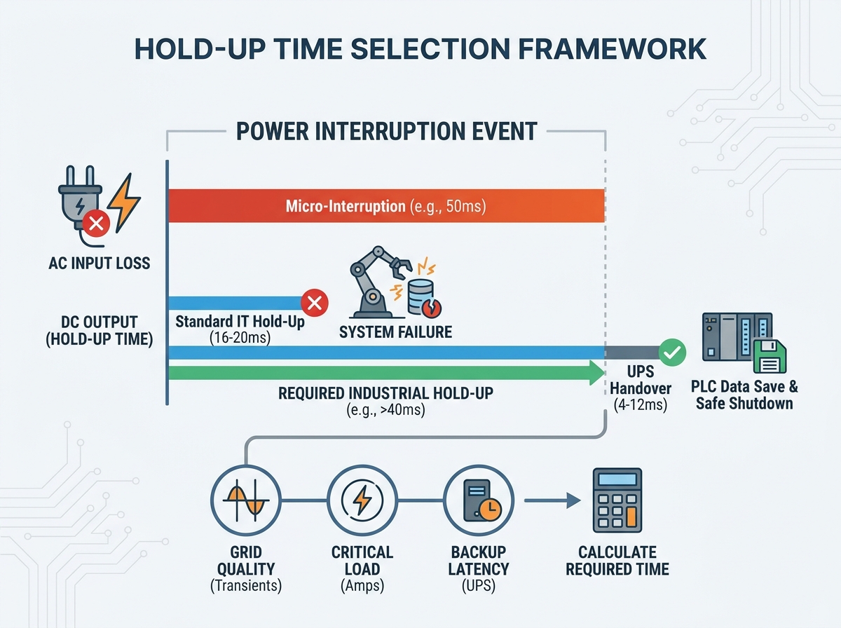 Industrial Power Supply Hold Up Time Evaluation