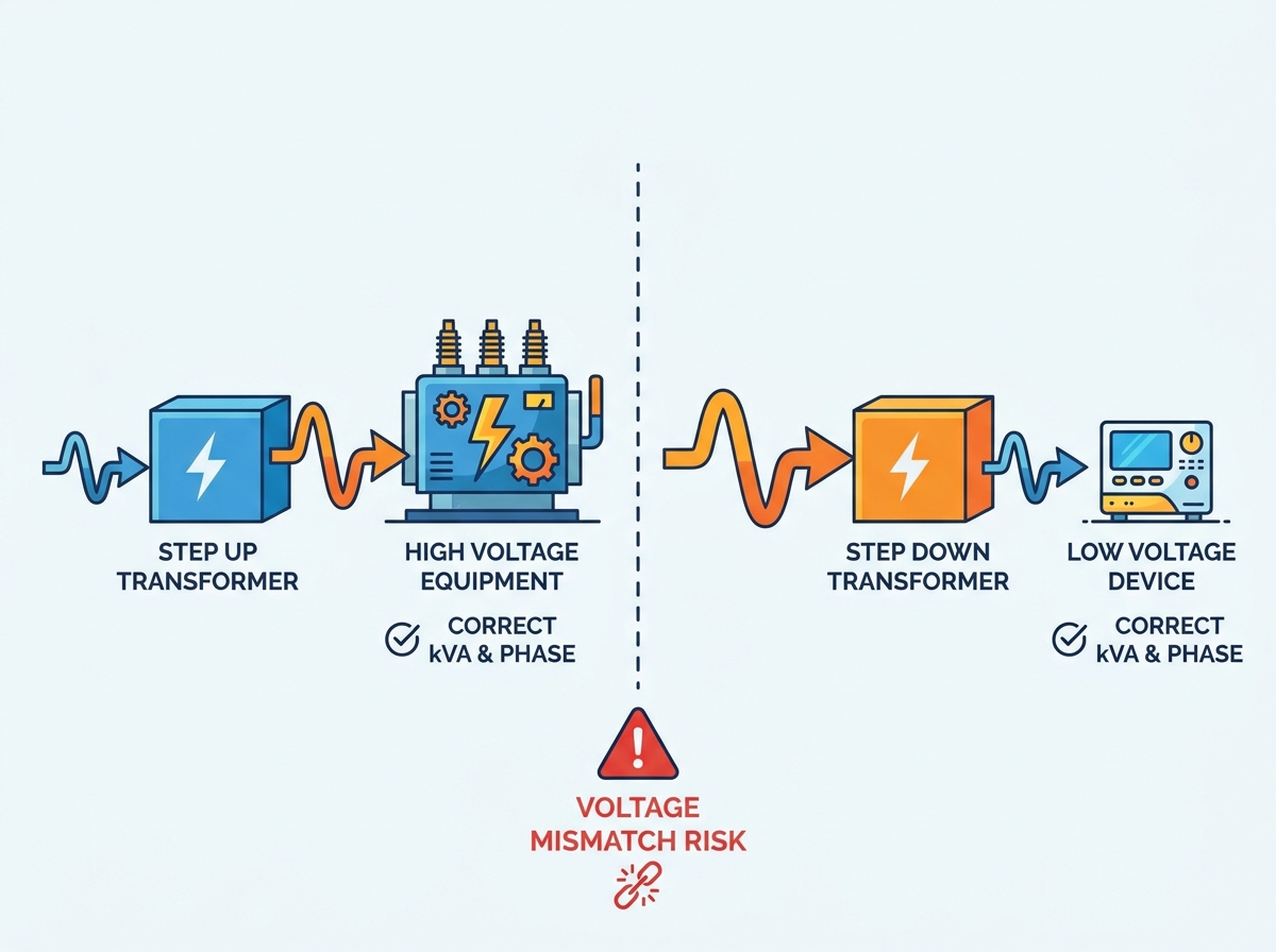 Industrial Step Up and Step Down Transformers