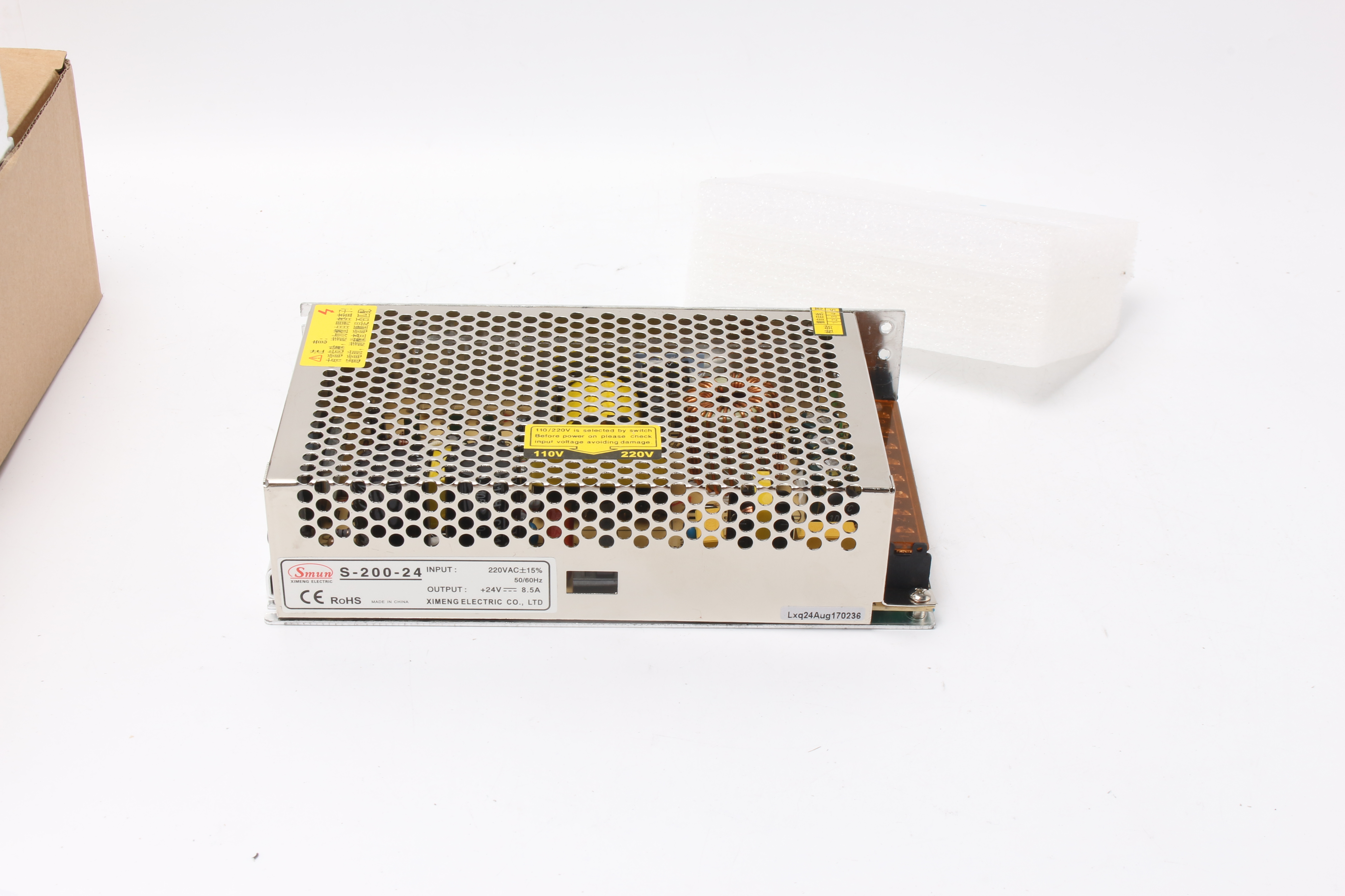 S-200 Series 200W Single Output Switching Power Supply (SMPS)