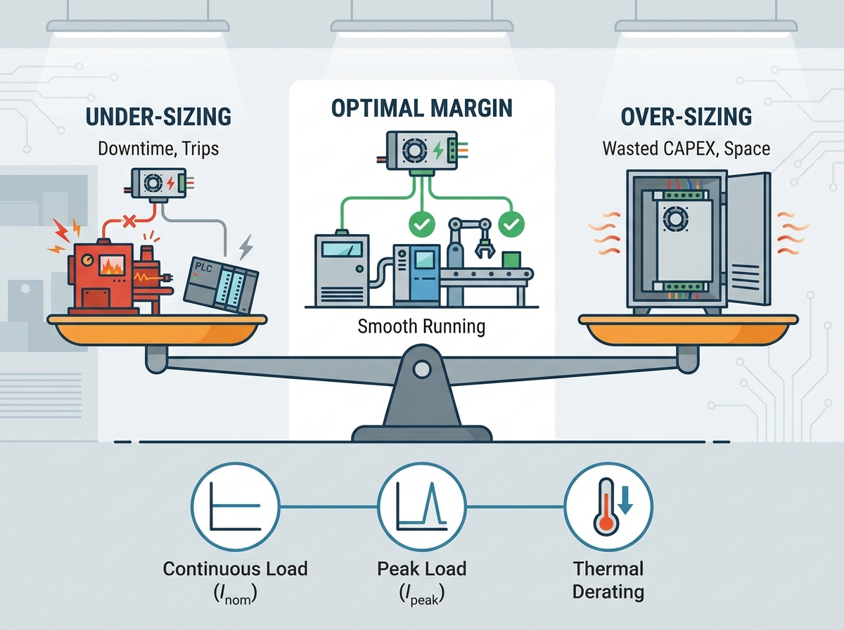 Industrial Power Supply Current Margin Calculation