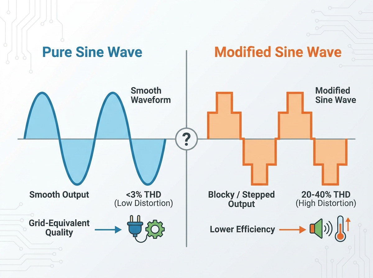 Pure Sine Wave Inverter Quality Testing